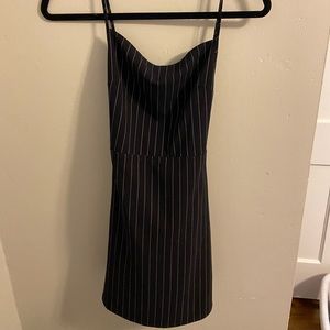 forever 21 black and white striped dress